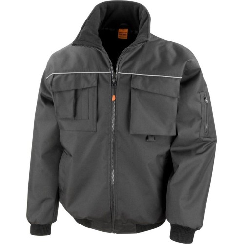 Result rk-Guard R300X Work-Guard Pilotná pánska bunda „Sabre“čierna Black