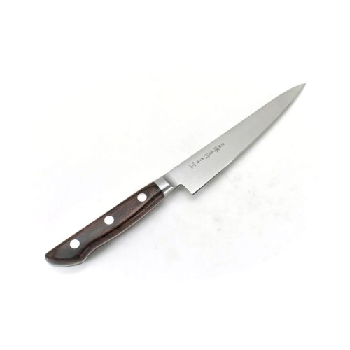 Sakai Takayuki Blue Steel Petty japonský kuchársky nôž 15cm Pakka wood