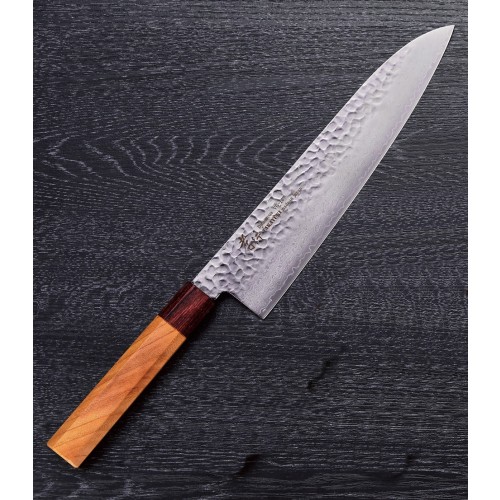 Sakai Takayuki Gyuto 33 vrstiev damaškový japonský kuchársky nôž 21cm drevo zelkova