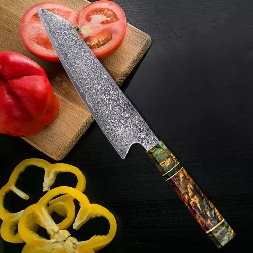 MARMITON Saika japonský damaškový nôž 20cm VG10 rukoväť farbené drevo