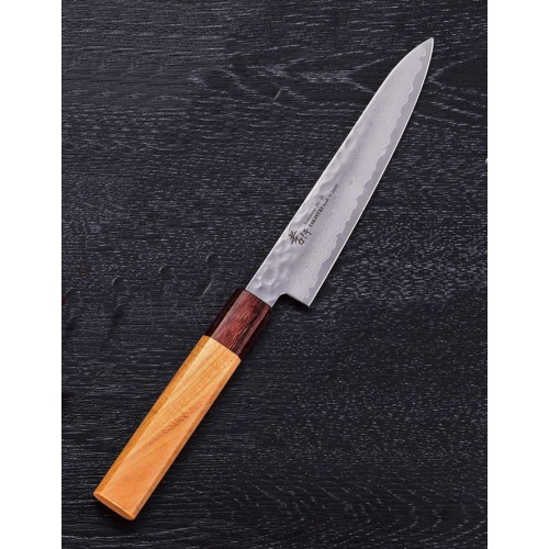Sakai Takayuki Petty 33 vrstiev damaškový japonský kuchársky nôž 15cm drevo zelkova