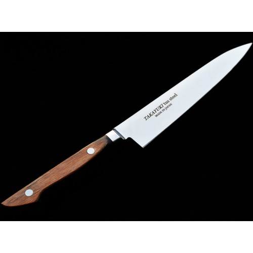 Sakai Takayuki TUS Petty japonský kuchársky nôž 12cm Pakka wood
