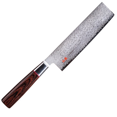 Suncraft Nakiri japonský damaškový kuchársky nôž 16cm Pakkawood