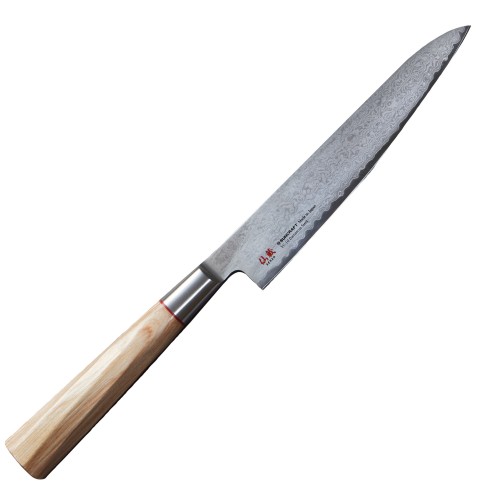Suncraft Senzo Octagon japonský damaškový kuchársky nôž univerzálny 15cm drevená rukoväť