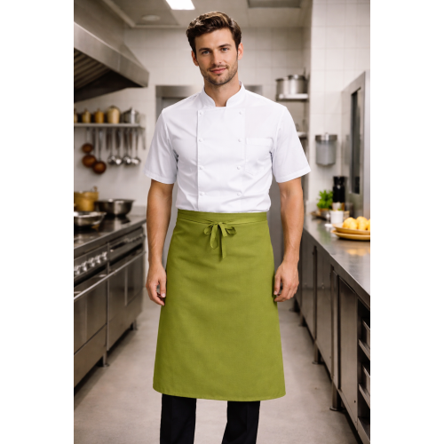 Denny's DP100 casnicka a kuchárska zástera do pása limetková