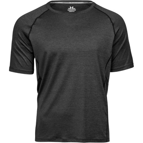 Tee Jays 7020 Pánske športové tričko CoolDry čierna Black Melange