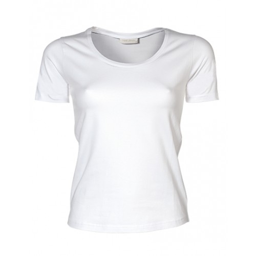 TeeJay dámske tričko krátky rukáv Stretch Tee - farba biela
