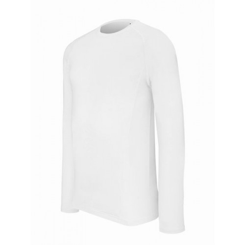 PROACT funkčné elastické tričko dlhý rukáv - farba biela