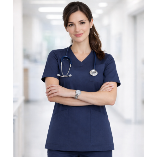 Giblor´s Milena zdravotnícka blúza dámska tmavo modrá Giblor´s Milena zdravotnícka blúza dámska tmavo modrá