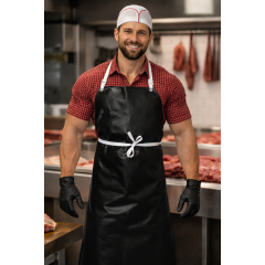 Denny's DP16 nepremokava zastera s trakmi čierna