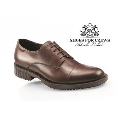 Čašnícka obuv hnedá Senator Shoes For Crews koža protišmyková - farba hnedá