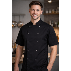 Velilla 405205 ​​kuchársky rondon krátky rukáv pánsky aj dámsky čierny