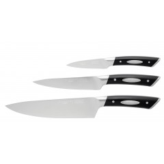 Scanpan Classic 92001800 sada kuchárskych nožov 3 ks - farba čierna