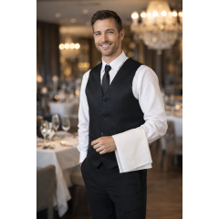 Giblor´s Fabiano čašnícka vesta pánska čierna