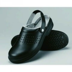 S1 kuchárska obuv Safeway s pásikom čierna