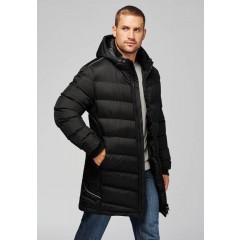 PROACT pracovné i športové pánska zimná bunda s kapucňou - farba čierna