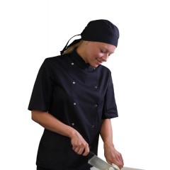 Denny's AFD ThermoCool kuchařský rondón krátky rukáv - farba čierna