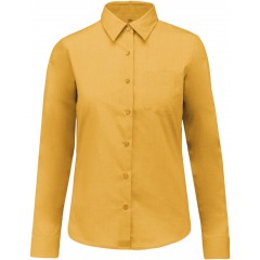Kariban K549 dámska košeľa dlhý rukáv žltá