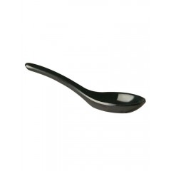 HENDI 566596 melamínová lyžice na chuťovky kanapky fingerfood - farba čierna