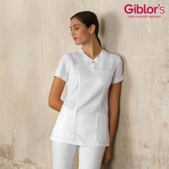Giblor's Chloe zdravotnicka kosela damska krátky rukáv biela