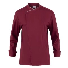 Giblor´s Patrizio kuchársky rondon dlhý rukáv pánsky vínovo červený