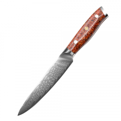 MARMITON Miu japonský kuchársky damaškový nôž okrajovací 13cm rukoväť živice VG10