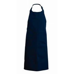 Kariban K889 detská kuchárska zástera s trakmi tmavo modrá