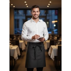 Kariban K899 casnicka zastera s vreckom tmavo šedá