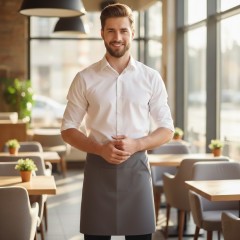 Kariban K899 casnicka zastera s vreckom sivá