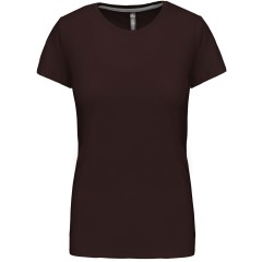 Kariban K380 dámske tričko krátky rukáv tmavo hnedá