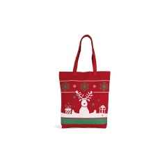 Kimood nákupná taška s vianočnými vzormi Cherry Red