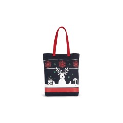 Kimood nákupná taška s vianočnými vzormi Night Navy