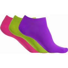 PROACT členkové ponožky z mikrovlákna - farba fia / zele / rúž