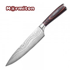 Marmiton Ryuu nerezový kuchársky nôž rukoväť Pakkawood 20cm
