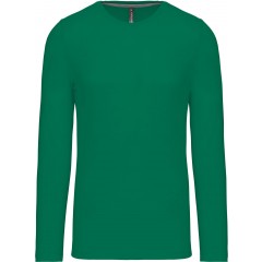 Kariban K359 pánske tričko dlhý rukáv zelená