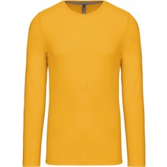 Kariban K359 pánske tričko dlhý rukáv žltá