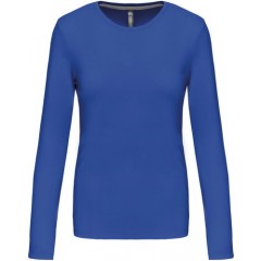 Kariban K383 dámske tričko dlhý rukáv modrá