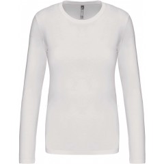 Kariban K383 dámske tričko dlhý rukáv biela