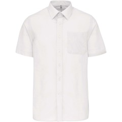 Kariban K551 pánska košeľa krátky rukáv biela