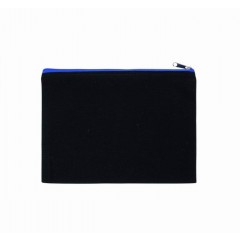 Kimood Taštička na zips - veľká Black / Royal Blue