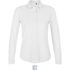 NEOBLU Basile Piqué dámska košeľa s dlhým rukávom Optic White