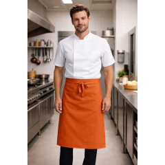 Denny's DP100 casnicka a kuchárska zástera do pása oranžová