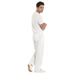 Kentaur 2601 panske zdravotnicke nohavice biele