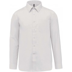 Kariban K545 pánska košeľa s dlhým rukávom biela