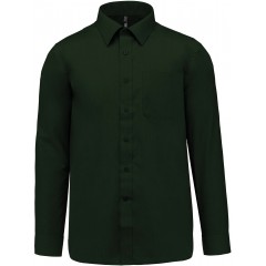 Kariban K545 pánska košeľa s dlhým rukávom zelená