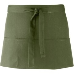 Premier PR155 Krátka zástera do pása s vreckom „Colours“ Olive