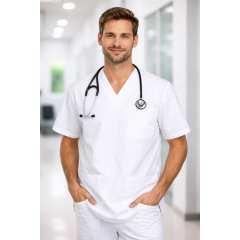 Giblor's Piero zdravotnícka košeľa pánska biela