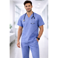 Velilla 800 zdravotnícka uniforma blúza a nohavice pánske i dámske svetlo modré