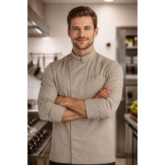 Kentaur 23570 kuchársky rondon dlhý rukáv pánsky dámsky piesková béžová