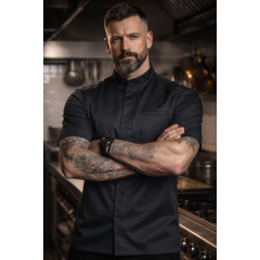 Kentaur 25284 kuchársky rondon krátky rukáv pánsky dámsky čierny